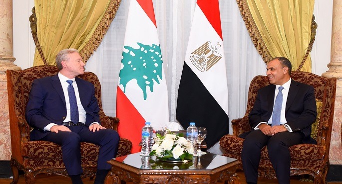 بالصور.. عبد العاطى يؤكد لنظيره اللبنانى استعداد الشركات المصرية للمساهمة فى عملية إعادة الإعمار فى لبنان