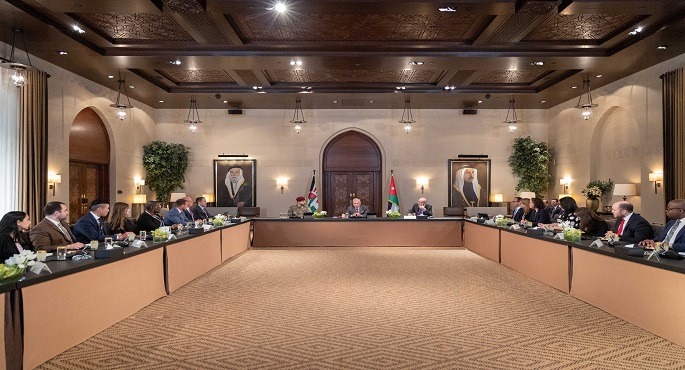 العاهل الأردنى لوفد الكونجرس الأمريكى: يجب استعادة وقف إطلاق النار فى غزة وإيصال المساعدات