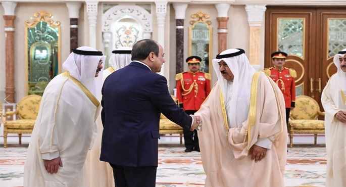 الرئيس السيسى وأمير الكويت يؤكدان دعمهما الكامل للخطة العربية للتعافى وإعادة إعمار غزة