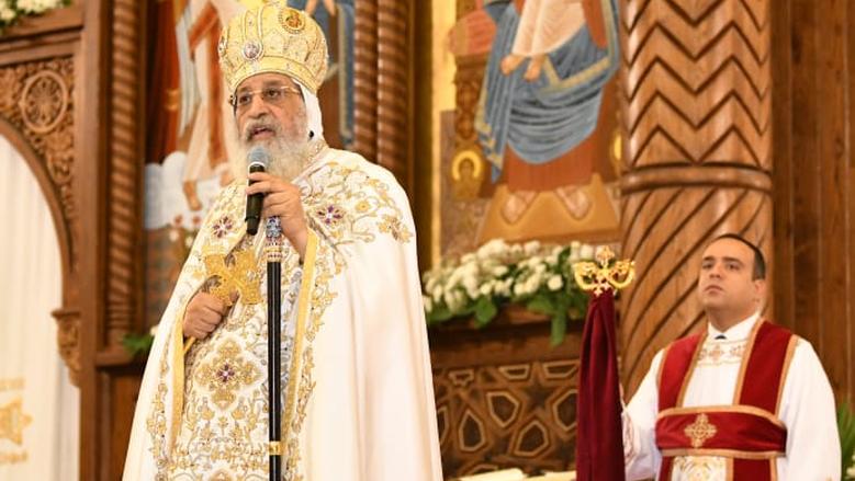 البابا تواضروس الثانى يترأس قداس عيد القيامة بالكاتدرائية المرقسية بالعباسية