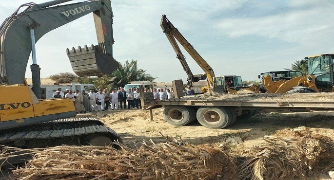 بالصور.. وزير الرى يتابع أعمال تنفيذ إزالة التعديات على المجارى المائية بمحافظة الفيوم