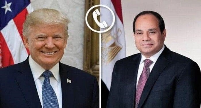 الرئيس السيسى وترامب يؤكدان حرصهما على استمرار التعاون بما يحقق المصالح المشتركة للشعبين