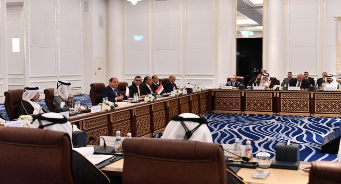 بالفيديو والصور .. الرئيس السيسى لممثلى مجتمع الأعمال القطرى : مصر لديها بيئة آمنة ومستقرة مواتية للاستثمار