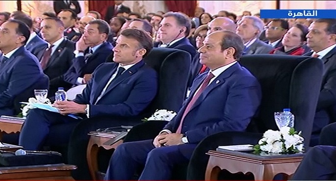 بالفيديو .. السيسى وماكرون يشهدان فعاليات منتدى رجال الأعمال المصرى الفرنسى