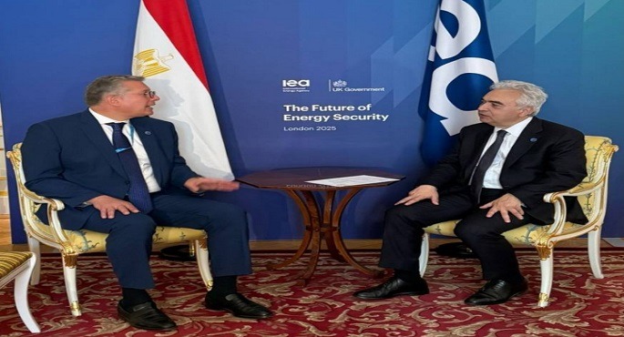 وزير البترول يبحث مع مدير وكالة الطاقة الدولية تعزيز التعاون