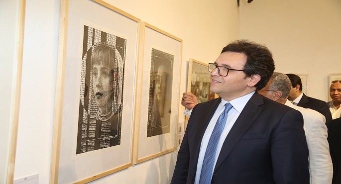 بالصور.. وزير الثقافة يفتتح ترينالى مصر الدولي السادس للطبعة الفنية بعد توقف 19 عامًا