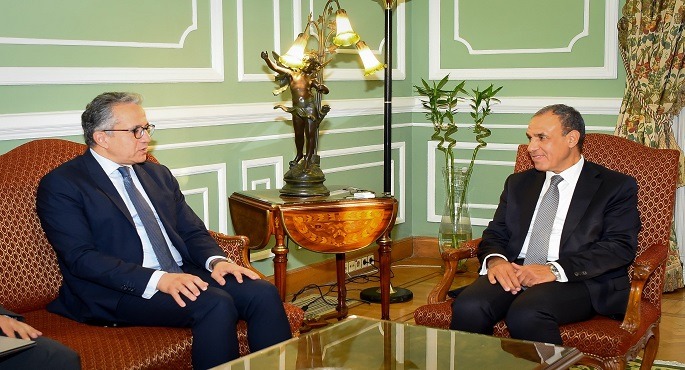 بالصور.. وزير الخارجية يستقبل المرشح المصرى لمنصب مدير عام منظمة اليونسكو