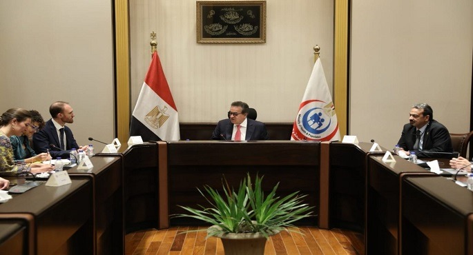 وزير الصحة يناقش مع بعثة “أطباء بلا حدود” التعاون المشترك فى المجالات الصحية والإنسانية