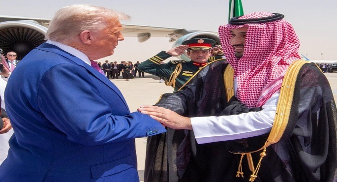 ولى العهد السعودى يستقبل الرئيس الأمريكى دونالد ترامب
