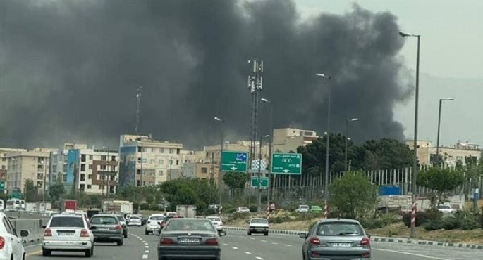انفجار بثانى أكبر مدينة إيرانية.. حريق في مشهد