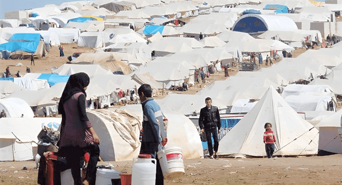 الرئيس اللبنانى: ملف النازحين السوريين يشكل أولوية لبيروت