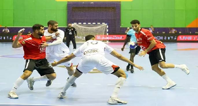 الأهلى يتفوق على الزمالك فى كأس السوبر الأفريقى لليد