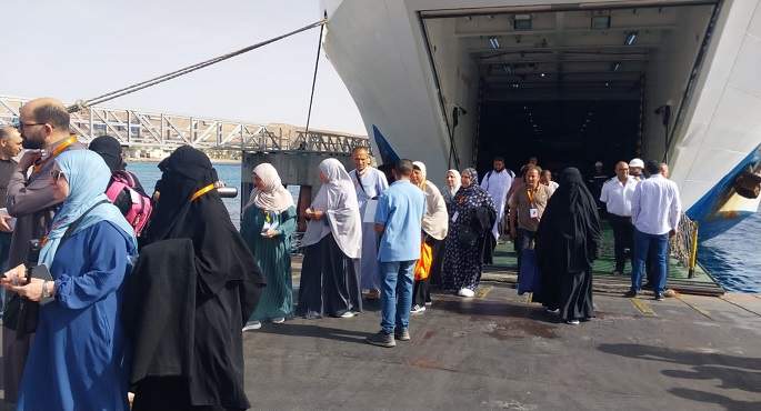 وصول آخر رحلات الحج السياحى البرى إلى الأراضى السعودية