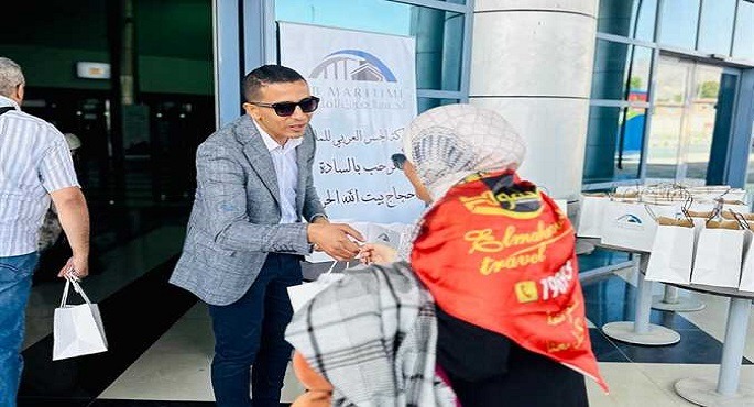 انطلاق أولى أفواج الحج البرى من ميناء نويبع وسط استعدادات مكثفة من هيئة موانى البحر الأحمر