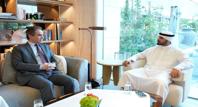 المسلمانى يبحث مع الشيخ مبارك الصباح التعاون بين ماسبيرو ومؤسسة الإنتاج بمجلس التعاون الخليجى