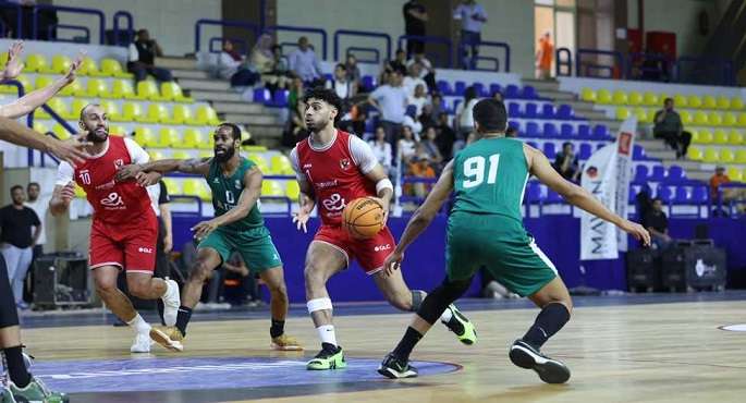 الأهلى يفوز على الاتحاد السكندرى 75- 71 في رابع مواجهات نهائى دوري السلة