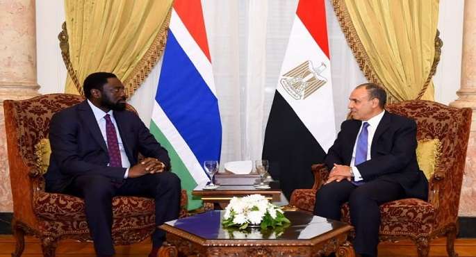 بالصور.. وزير الخارجية يعقد مشاورات سياسية مع وزير خارجية جامبيا