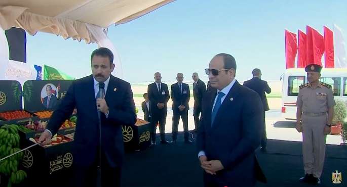 بالفيديو.. الرئيس السيسى يتفقد المشروع الجديد لمدينة مستقبل مصر