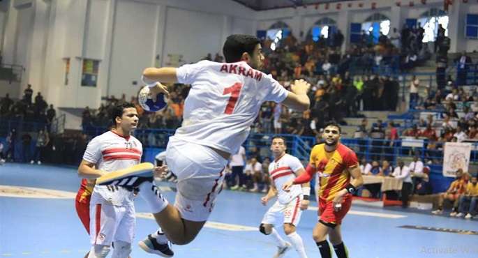 يد الزمالك تفوز على الترجى ويلتقى الأهلى في نهائى كأس الكؤوس الإفريقية