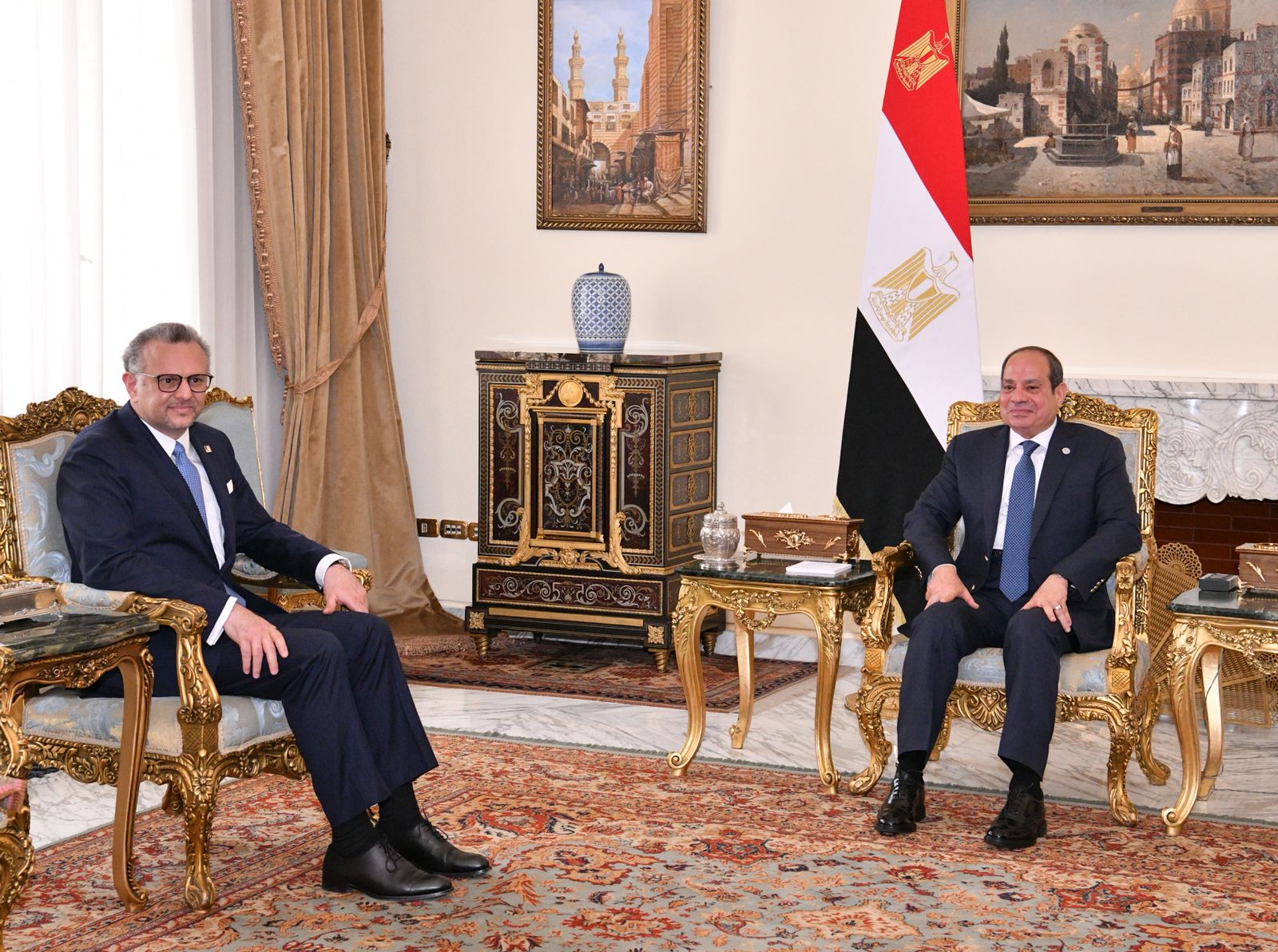 الرئيس السيسى يؤكد عمق العلاقات الاستراتيجية بين مصر والولايات المتحدة