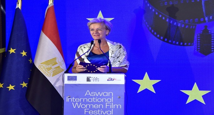 سفيرة الاتحاد الأوروبى بمهرجان أسوان لأفلام المرأة: سعيدة بتواجدى فى مصر