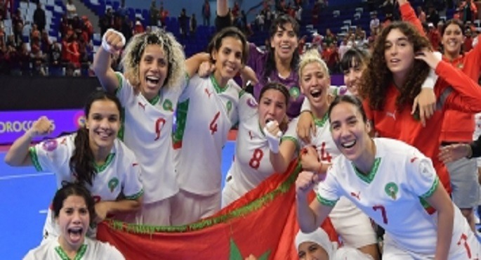 المغرب يتوج بكأس الأمم الإفريقية لـ”سيدات كرة الصالات” فى نسختها الأولى