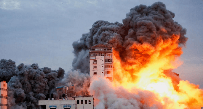 استشهاد 5 فلسطينيين جراء قصف الاحتلال الإسرائيلى سوق الفالوجا شمال قطاع غزة