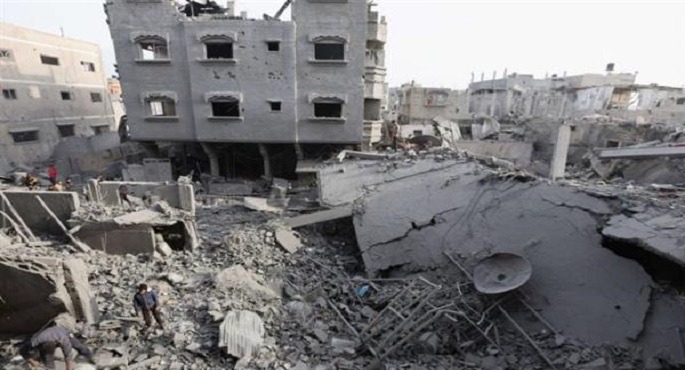استشهاد 9 فلسطينيين بينهم طفلان إثر قصف الاحتلال الإسرائيلى منزلا في جباليا ومركز خدمات في البريج