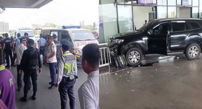 سيارة تصدم مدخل مطار في الفلبين.. وسقوط جرحى وقتيلين