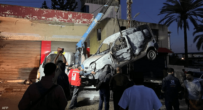 إسرائيل تغتال مسئول عمليات حماس فى لبنان باستهداف سيارته فى صيدا