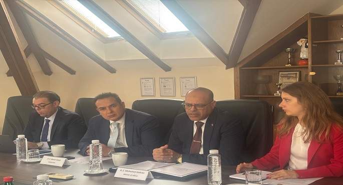 بالصور.. وزير العمل يواصل لقاءته فى صربيا ويعقد إجتماعًا مع مدير هيئة التوظيف الوطنى الصربية