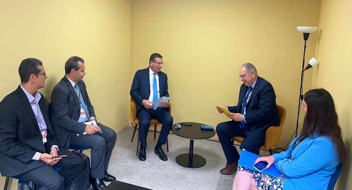 وزير الزراعة يبحث مع مفوض الاتحاد الأوروبى المعنى بالثروة السمكية تعزيز التعاون المشترك