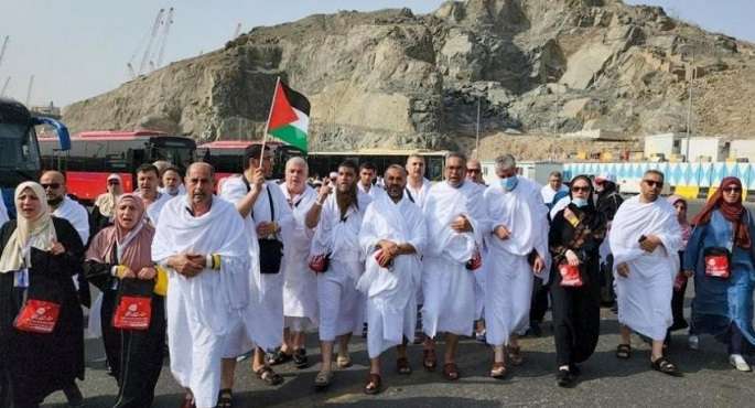 مكه المكرمة: وصول 500 من حجاج فلسطين من ذوى الشهداء والأسرى والجرحى لأداء مناسك الحج