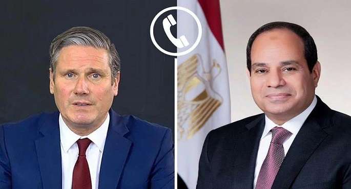 السيسى ورئيس وزراء المملكة المتحدة يعربان عن ارتياحهما لوقف إطلاق النار بين إسرائيل وإيران