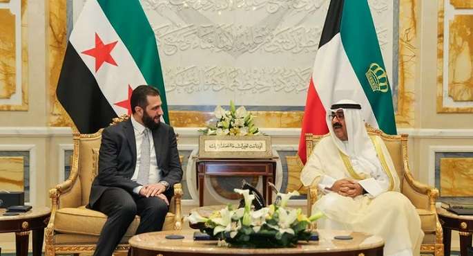 أمير الكويت والرئيس السورى يبحثان سبل دعم العلاقات الثنائية