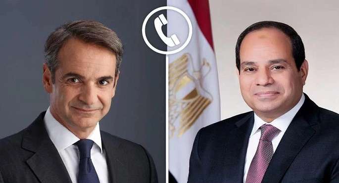 الرئيس السيسى ورئيس وزراء اليونان يؤكدان ضرورة وقف التصعيد الحالى بين إسرائيل وإيران