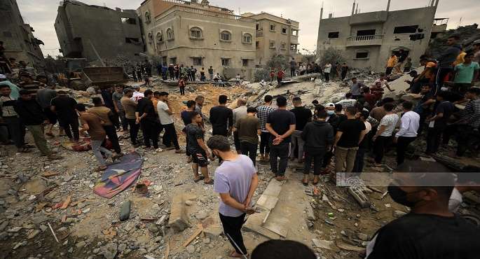 استشهاد 5 فلسطينيين فى قصف إسرائيل على وسط قطاع غزة