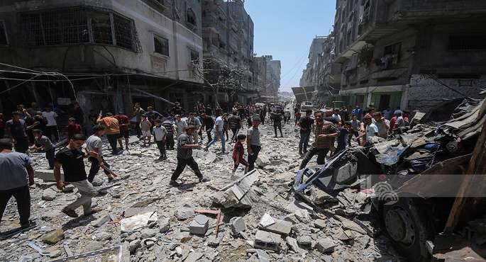 استشهاد 5 فلسطينيين فى قصف إسرائيلى شمال غزة