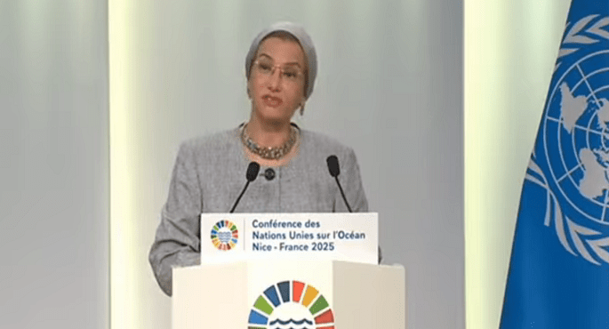 وزيرة البيئة تلقى كلمة مصر فى الجلسة العامة لمؤتمر الأمم المتحدة الثالث للمحيطات