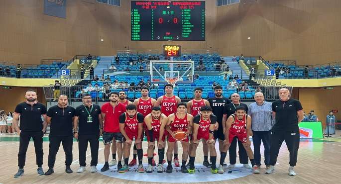 منتخب مصر الأولمبى لكرة السلة يفوز على الصين فى بطولة التحدى