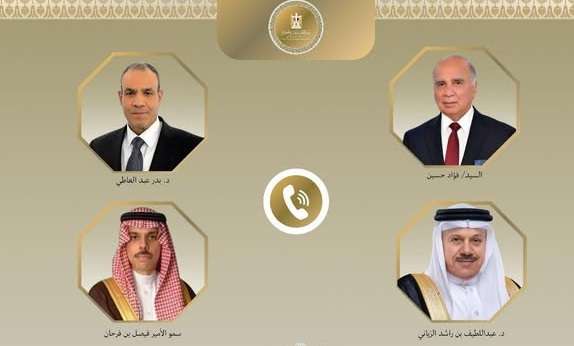 اتصالات لوزير الخارجية والهجرة مع وزراء خارجية العراق والسعودية والبحرين