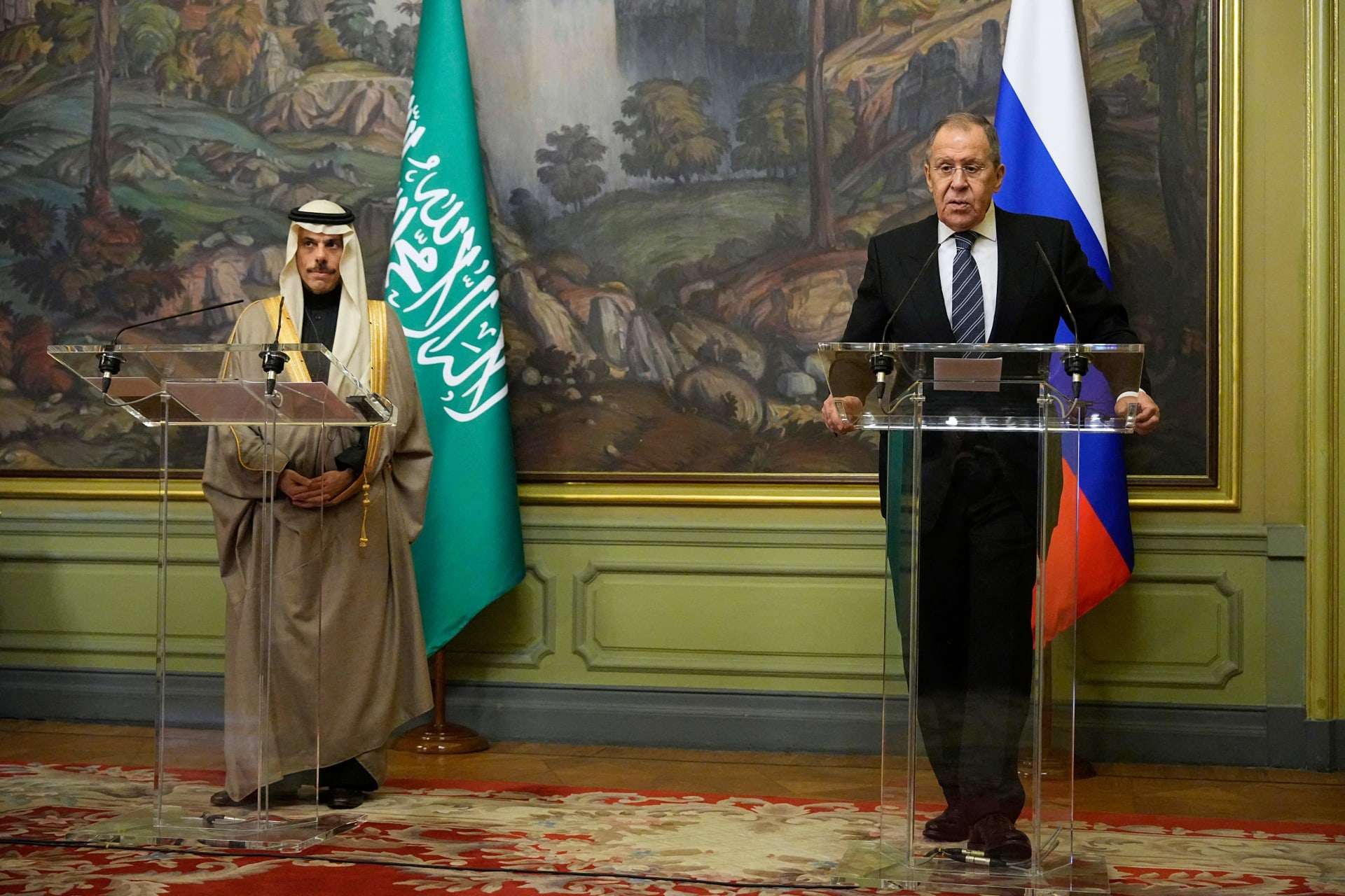 وزير الخارجية السعودى يجتمع مع نظيره الروسى سيرجى لافروف فى موسكو اليوم