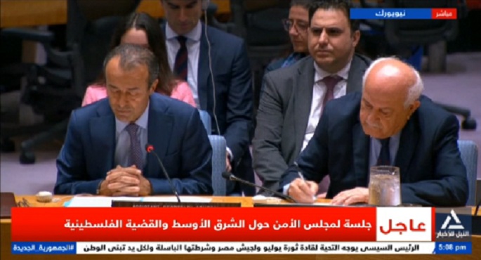 جلسة لمجلس الأمن حول الشرق الأوسط والقضية الفلسطينية