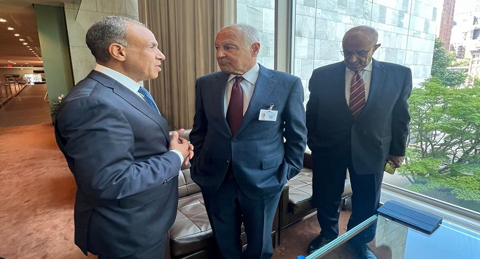 عبد العاطى يؤكد أهمية الاستفادة من الزخم المصاحب لمؤتمر تنفيذ حل الدولتين في زيادة الاعتراف بفلسطين