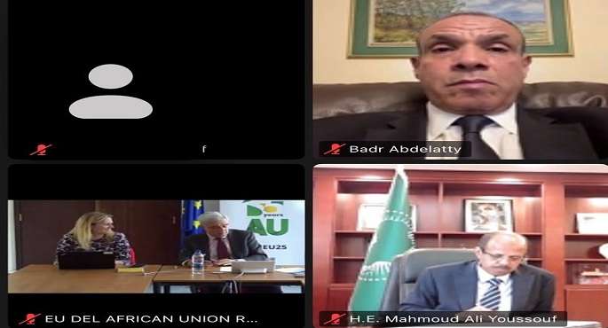 مصر تجدد دعمها لاستقرار الصومال خلال مشاركتها بالاجتماع الوزارى الافتراضى لمجلس السلم والأمن التابع للاتحاد الإفريقى