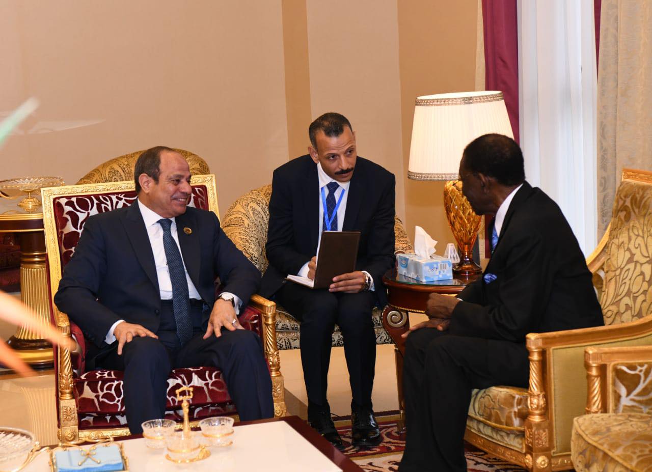 الرئيس السيسى يشيد باستضافة غينيا الاستوائية لاجتماع القمة التنسيقى الإفريقى