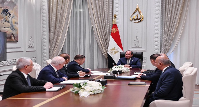 الرئيس السيسى يبحث مع المدير العام لـ”روسأتوم” الروسية تطورات إنشاء المحطة النووية بالضبعة
