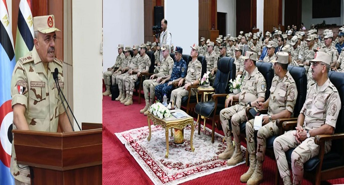 بالصور.. رئيس أركان حرب القوات المسلحة يتفقد المنظومة التعليمية بمعهد ضباط الصف المعلمين