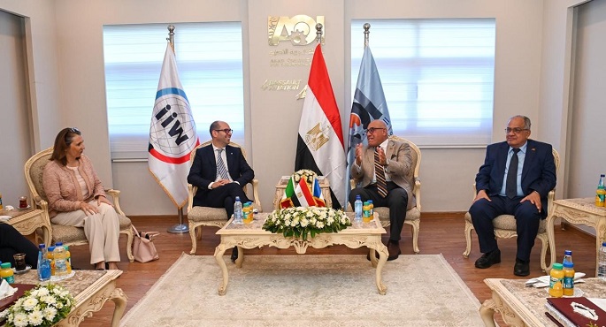رئيس الهيئة العربية للتصنيع والرئيس التنفيذى للمعهد الدولى للحام يشهدان افتتاح أكاديمية الهيئة العربية للتصنيع للحام والتجميع
