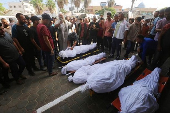 استشهاد 5 فلسطينيين فى تواصل قصف الاحتلال الإسرائيلى على قطاع غزة